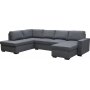 U-sofa Solna vendbar - 309 cm - mørkegrå U-sofa Solna vendbar - 309 cm - mørkegrå