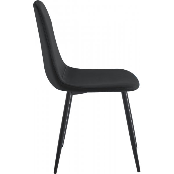 Svart fl�yelsstol - Carisma