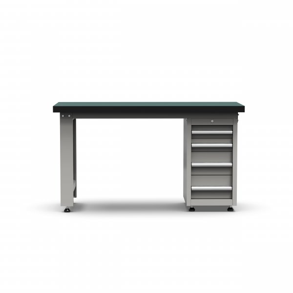 Arbeidsbenk med skuff i kaldvalset stål | 1500mm | ideell for verksteder og industri Arbeidsbenk med skuff i kaldvalset stål | 1500mm | ideell for verksteder og industri