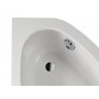 Venstremontert hjrnebadekar - Eko Plus | Dybde 39 cm