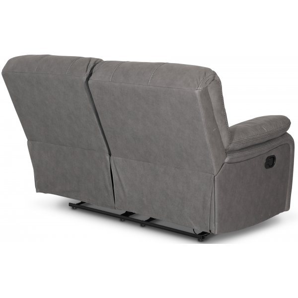 Lenestolsofa 2-seters grå kinosofa Lenestolsofa 2-seters grå kinosofa