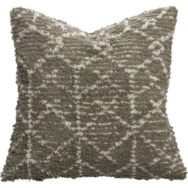 Rune putetrekk 50 x 50 cm - Gr�nn/Creme
