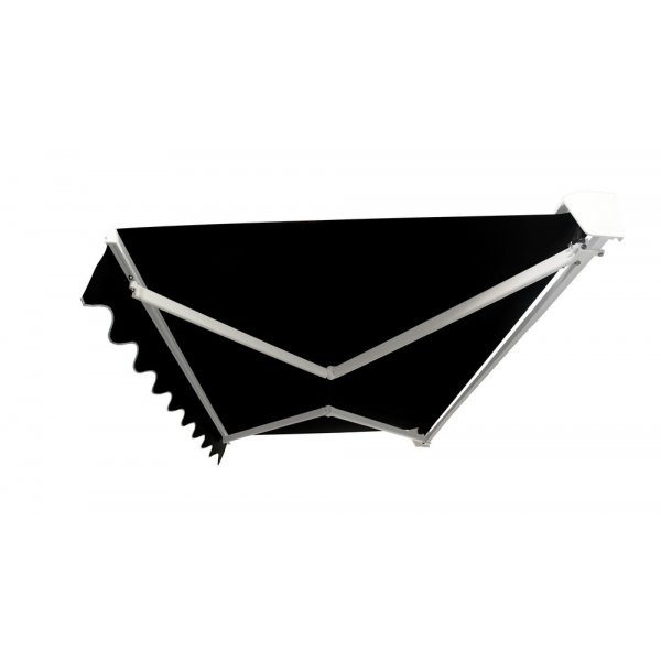 Terrassmarkise med motor - 5 x 3 m - Svart Terrassmarkise med motor - 5 x 3 m - Svart