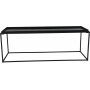 Salongbord 122 x 42 cm - Svart / Marmoroverflate