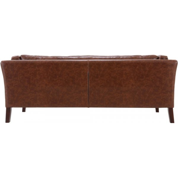 Sofa 3-seter brun vintage PU 198 cm - Heritage Sofa 3-seter brun vintage PU 198 cm - Heritage