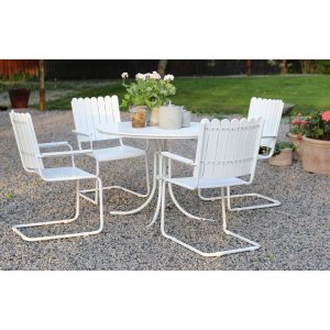 Sandby spisegruppe bord inkl. 4 stoler - Hvit