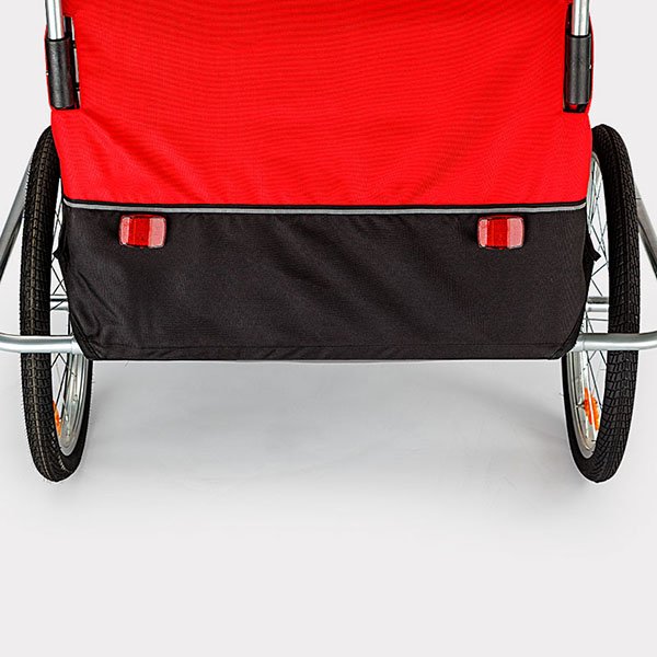 Sykkelvogn/joggevogn med sttdempere - Rd + Ls kjede