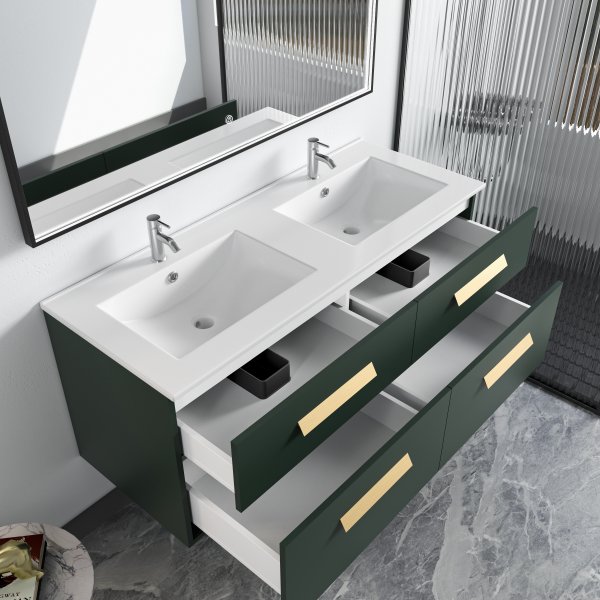 Baderomsmbler Lima - Sort & Messing + Toalettpapirholder