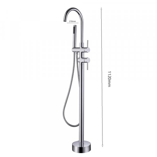 Badekarbatteri Sirius - Krom