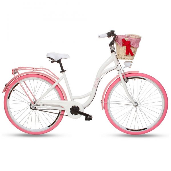 Sykkel Colours 28\\\" - 3 gir - hvit/rosa