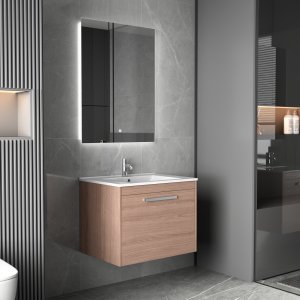 Baderomsm�bler 60 cm eikimitasjon - Elysia + Toalettpapirholder