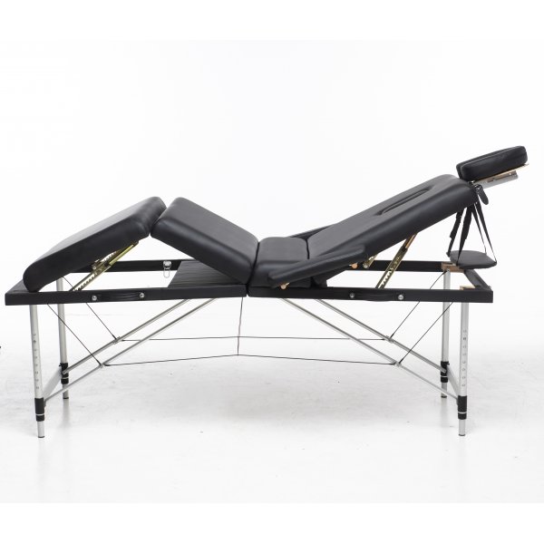 Massasjebord med metallben - 4 soner - Svart Massasjebord med metallben - 4 soner - Svart