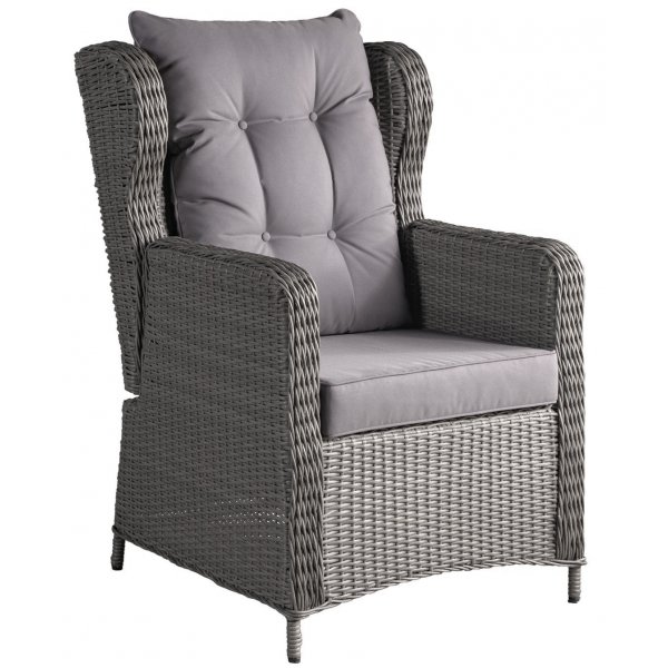 Alaska utembelgruppe hy rygg med recliner (3+1+1) - Gr kunstrotting