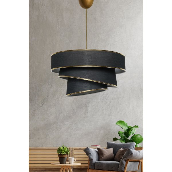 Couper taklampe - Svart/gull Couper taklampe - Svart/gull