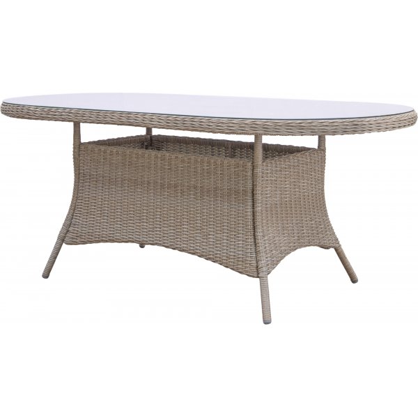 Hagebord - Menton | 180x100cm | Natur | Oval Hagebord - Menton | 180x100cm | Natur | Oval