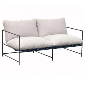 Rasp lounge sofa - Svart / Hvit
