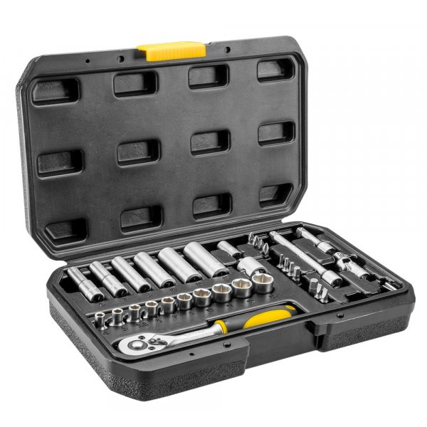 Stikkontaktsett 1/4", 36 deler
