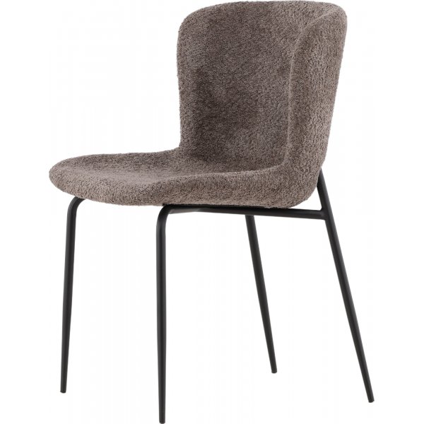 Modesto spisestol - Brun boucle