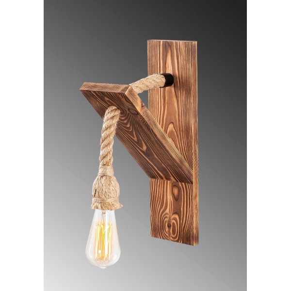 Vegglampe i tre