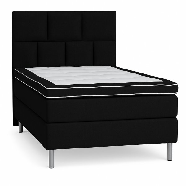 Kontinentalseng 120x200 cm - Svart - Hilton Deluxe