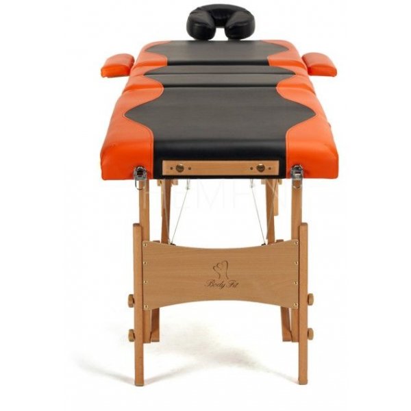 Massasjebenk med treben - 4 soner - Tofarget