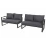 Modulsofa Mediolan med bord - Gr�/m�rkegr�