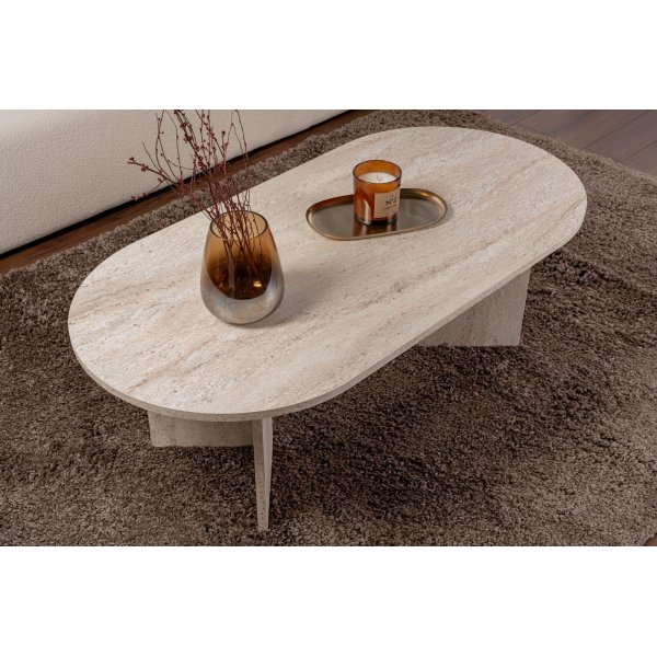 Salongbord Sable Travertin - 119 x 60 cm Salongbord Sable Travertin - 119 x 60 cm