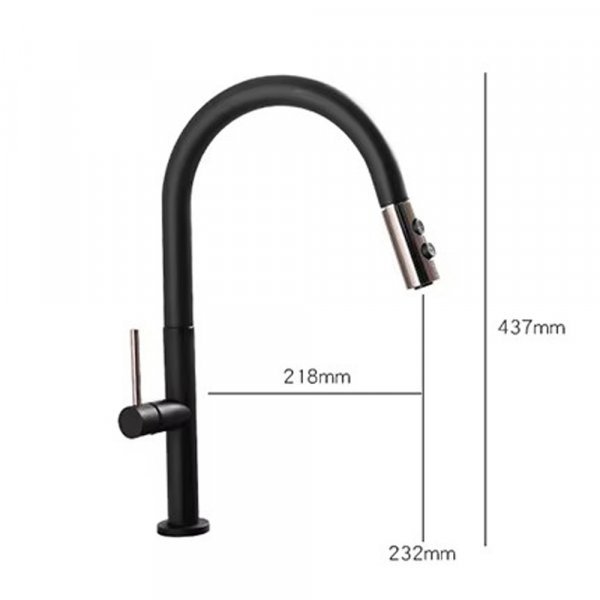 Kjøkkenbatteri Tulip - Sort/gull Kjøkkenbatteri Tulip - Sort/gull