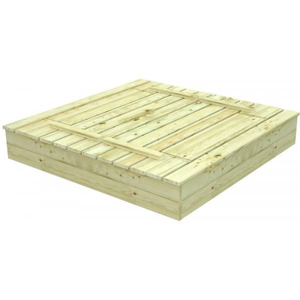 Sandkasse Sandy 12 med lokk - Gr�nn dyptimpregnert