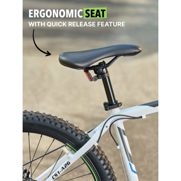 Terrengsykkel Neel 26\\\" - Hvit + Ls kjede