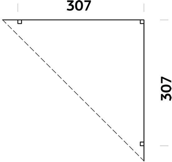Modular Garden Hj�rnepergola 4,2m� med kryssvegger - Hvitlakkert