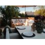 Loungegruppe Natur med hvite puter 200x200 - Vamos + Flekkfjerner for møbler Loungegruppe Natur med hvite puter 200x200 - Vamos + Flekkfjerner for møbler