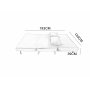 Helsingborg utfellbar sovesofa - m�rkegr� | 193 cm