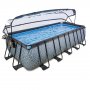 Basseng 5,4x2,5 m Premium + Tak & varmepumpe