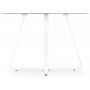 Raphael rundt spisebord 115 cm - Hvit (Glass) / Metall