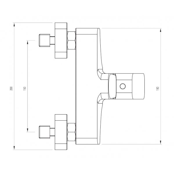 Hiacynt dusjbatteri uten dusjsett