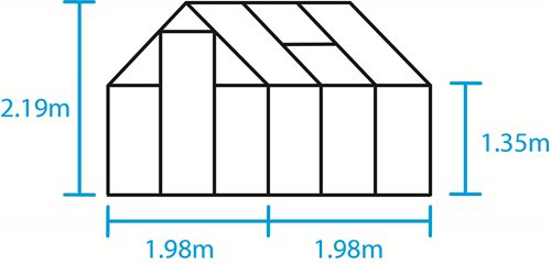 Drivhus Qube - 3,8 m2 Drivhus Qube - 3,8 m2