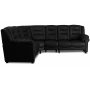 Hjørnesofa svart kunstskinn 5-seters - Beijing Hjørnesofa svart kunstskinn 5-seters - Beijing