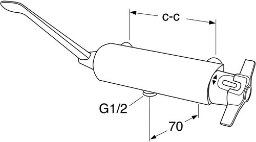Gustavsberg Nautic dusjbatteri 160 cc