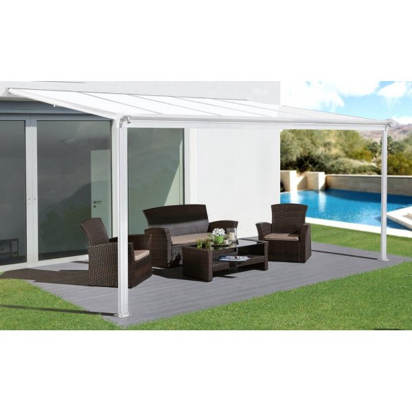 Terrassetak Jim - Hvit - 300 x 310 cm Terrassetak Jim - Hvit - 300 x 310 cm