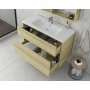 Mbelpakke Instinct 80 - Natural Oak med speilskap
