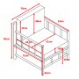 Tinka bambus utend�rs gruppe; 3-seters sofa med bord og 2 lenestoler - Bambus