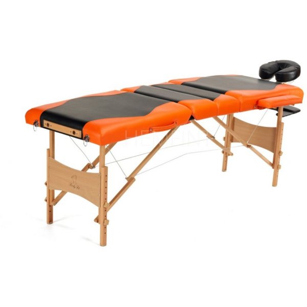 Massasjebenk med treben - 4 soner - Tofarget