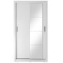 Garderobe med skyved�rer hvit 120x215 cm - Mervyn