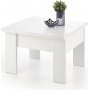 Serafin justerbart salongbord 80-160 x 80 cm - Hvit