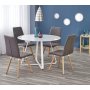 Raphael rundt spisebord 115 cm - Hvit (Glass) / Metall