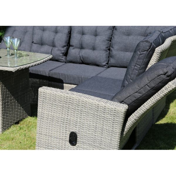 Orlando utembelgruppe med hy rygg (justerbar) - Gr kunstrotting