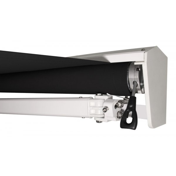 Terrassmarkise med motor - 5 x 3 m - Svart Terrassmarkise med motor - 5 x 3 m - Svart
