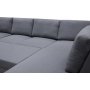 U-formet sovesofa Dream med oppbevaring - 299 cm - m�rkegr�