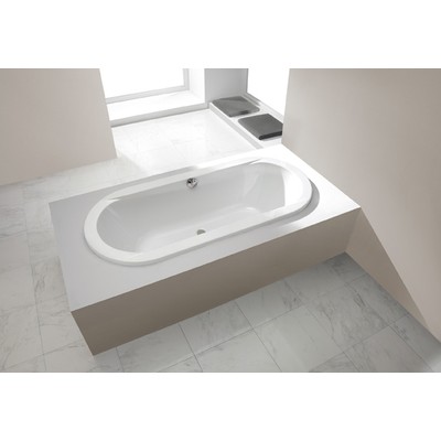Ovalt badekar for innbygging - Prestige | Dybde 44 cm
